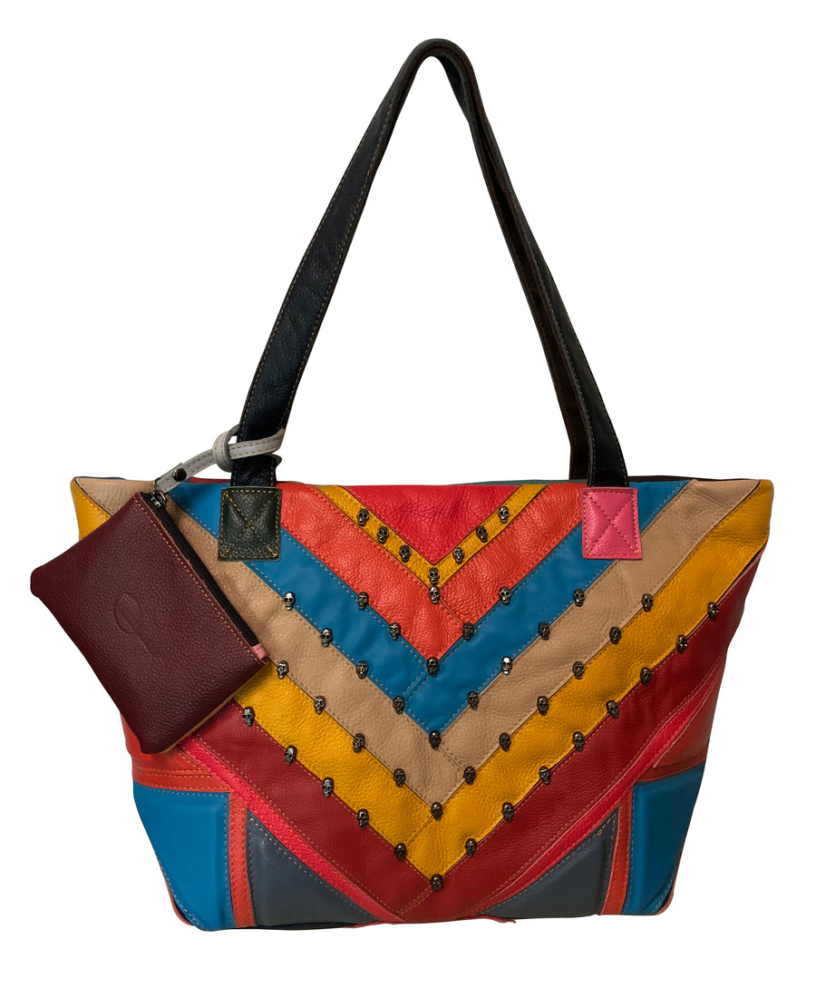Amerileather Simonda Rainbow Tote (#1935-89)