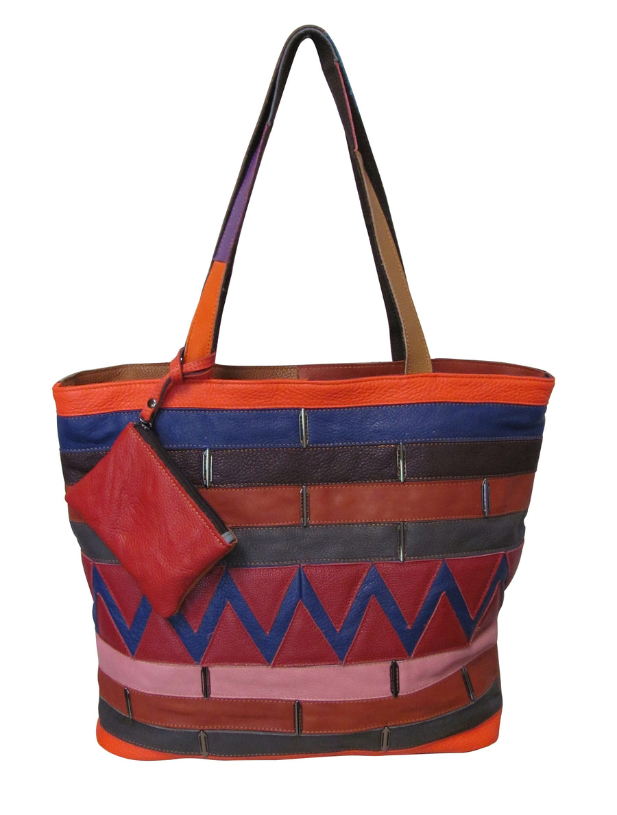 Amerileather Etta Rainbow Tote (#1937-89)