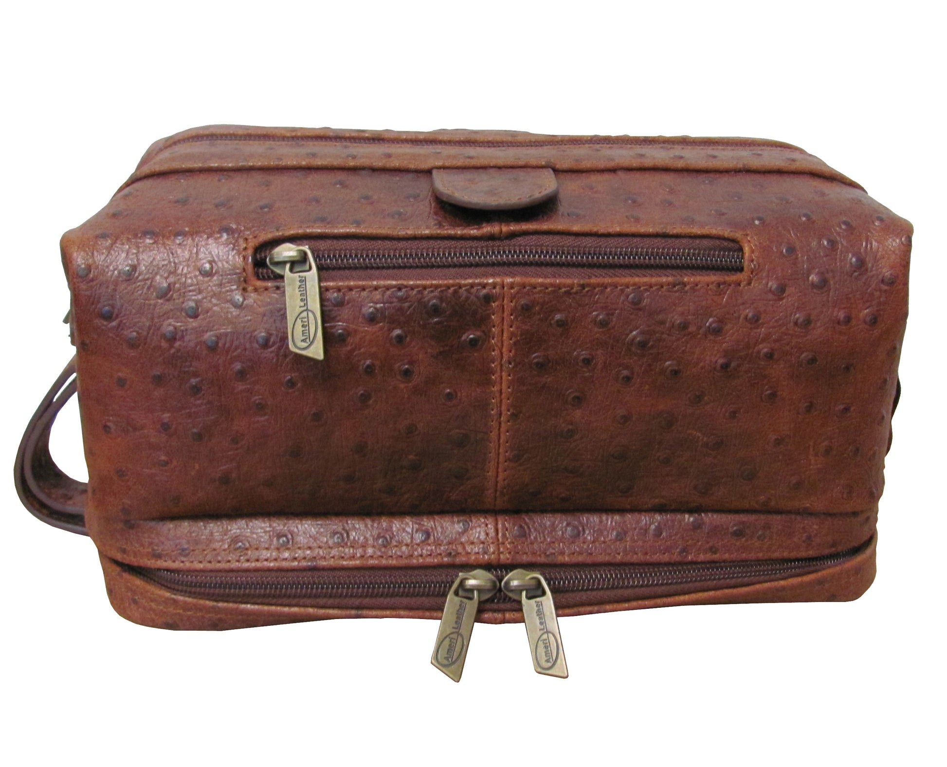 Amerileather Leather Toiletry Bag, Black Amerileather Leather Toiletry Bag, Black