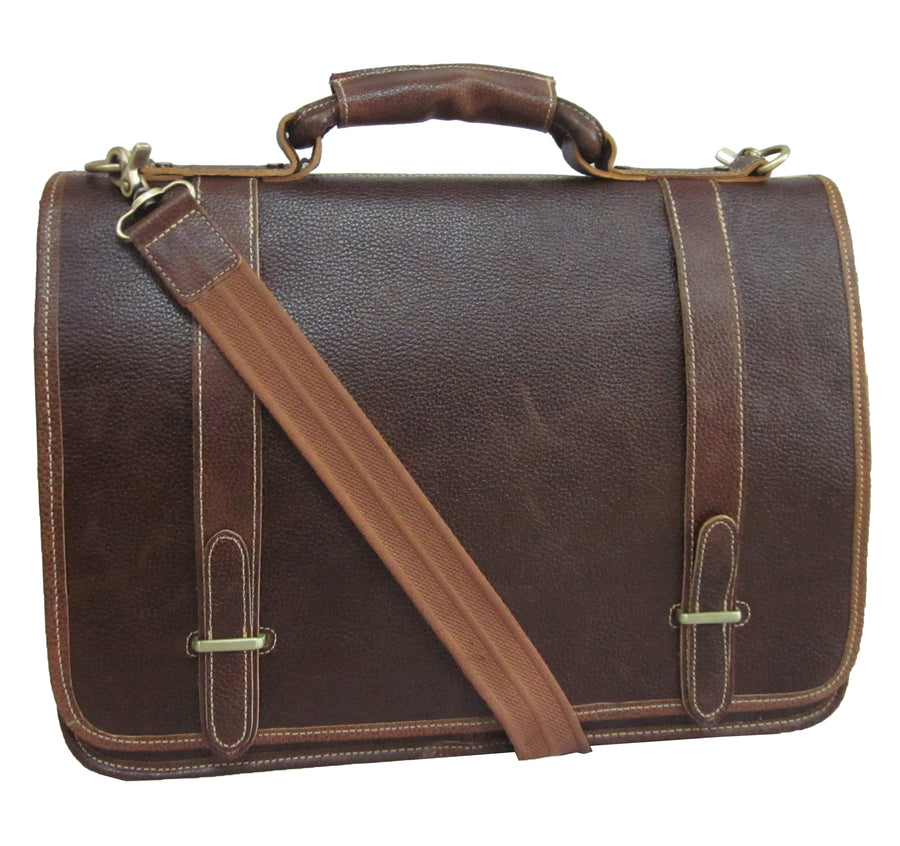 Traditional Double Slip-in Executive Briefcase (#2760-02)