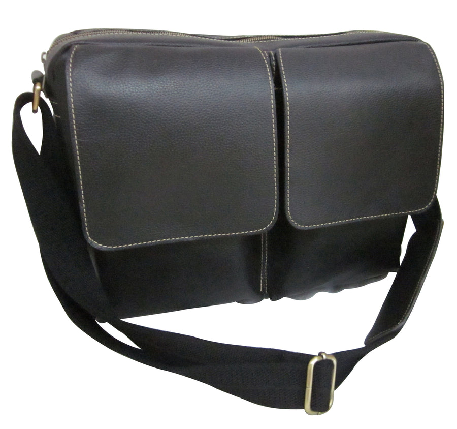 Dual Flap Leather Brief (#2830-02)