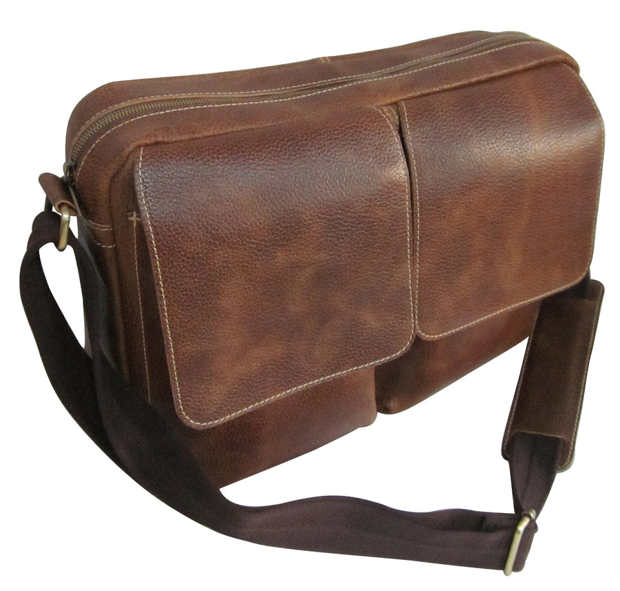 Dual Flap Leather Brief (#2830-02)