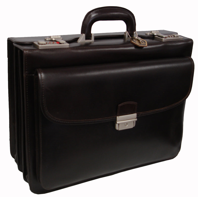 Amerileather Modern Attache Leather Executive Brief (#2891-04)
