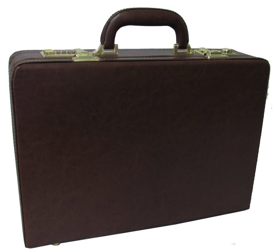 Amerileather Expandable Executive Faux Leather Attache Case (#2893-89)