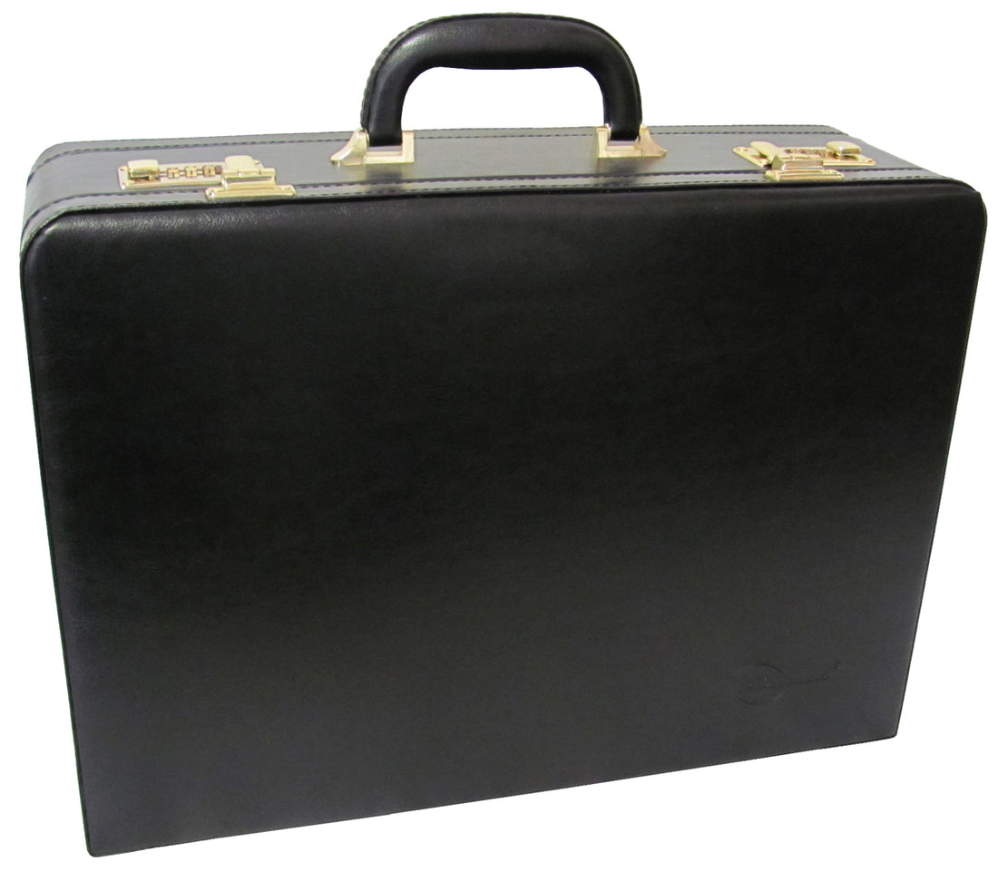 Amerileather Expandable Executive Faux Leather Attache Case (#2893-89)