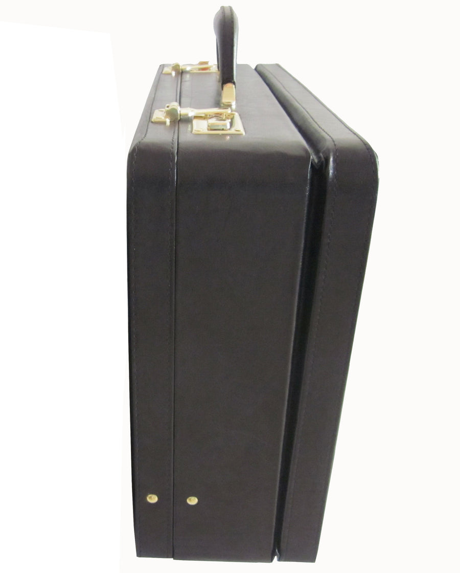 Amerilether Large Expandable Faux Leather Attachè Case (#2894-89)