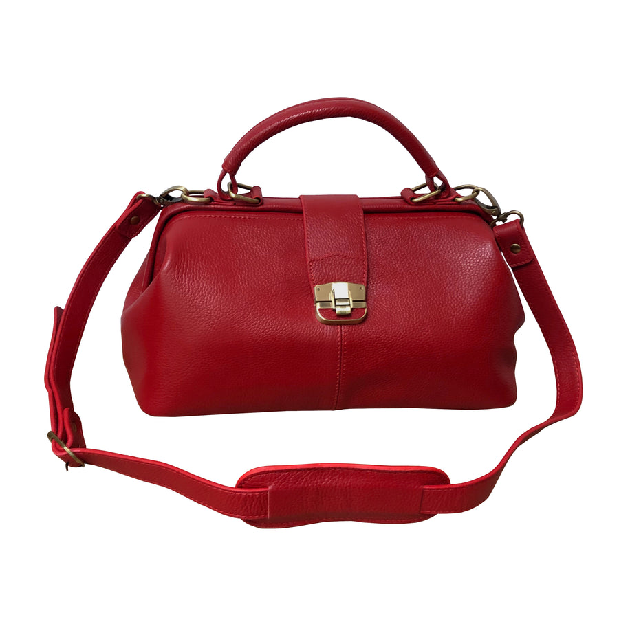 Leather Hillary Classic Satchel, Handbags