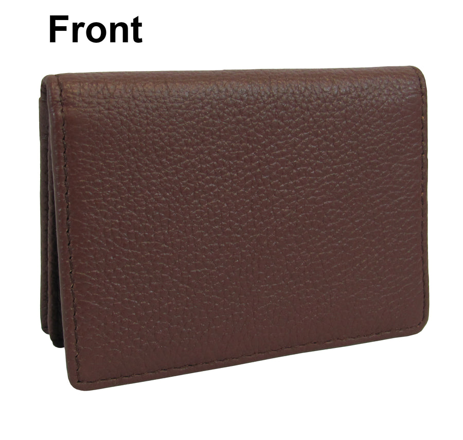 Leather ID and Business Card Holder (#521-02)